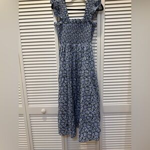 Hill House Blue and Green Smocked Dress